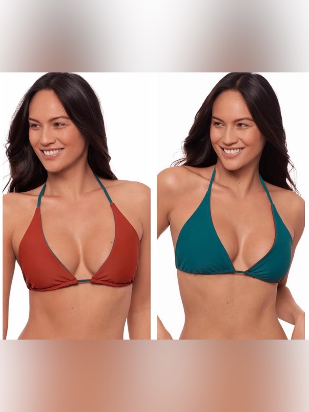 SPORTS ILLUSTRATED Reversible Triangle Bikini Top NEW WITH TAGS